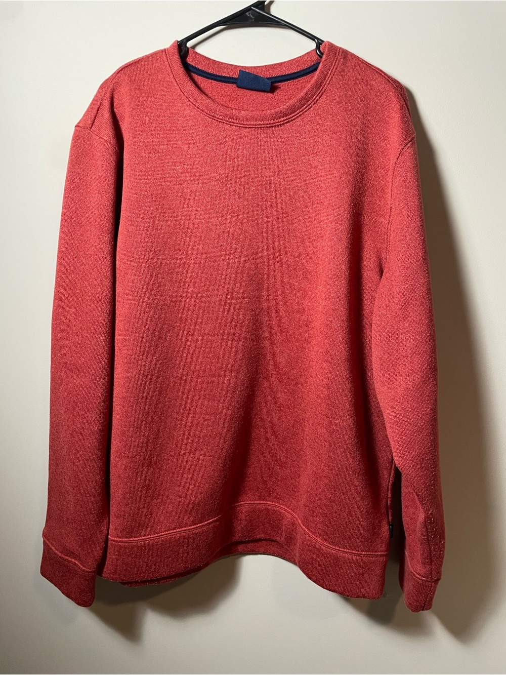 Men's L Red Crewneck crown and Ivy Sweater - Classic Everyday Pullover